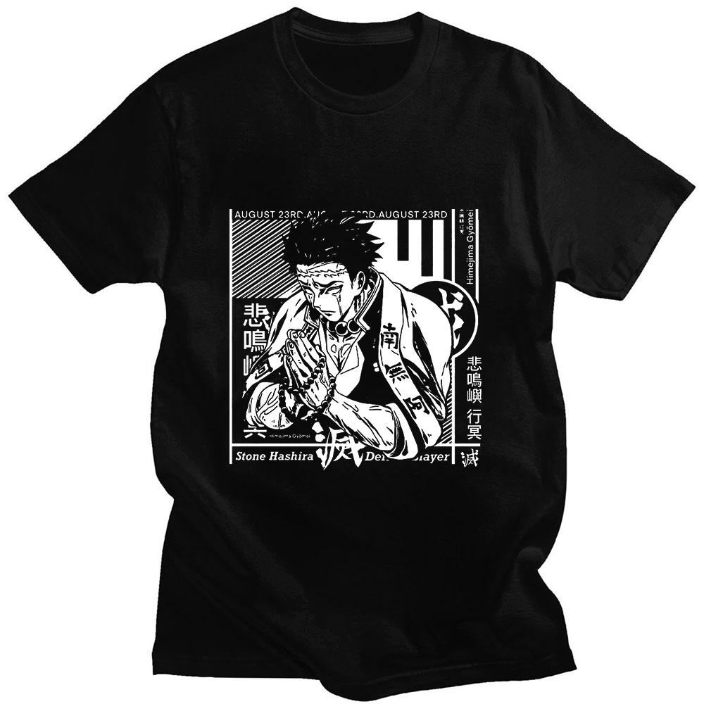 

Убийца демонов Гёмэй Химэдзима 2023 Харадзюку Забавный принт манги Летняя тонкая свободная спортивная мужская футболка с короткими рукавами оверсайз