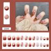 Artificial Nails Wearable Nail Patches Bean Paste Powder Three-dimensional Love Girl Style Blush Gradient Removable Nail Patches