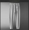 Men's European-Style Embroidered Velvet-Lined Sweatpants - Autumn/Winter Collection
