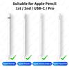 For Apple Pencil Tip Double Layer Soft Hard Pen Nib For Apple Pencil Pro/ 1st 2nd Generation USB C 2B HB iPad Pencil Accessories