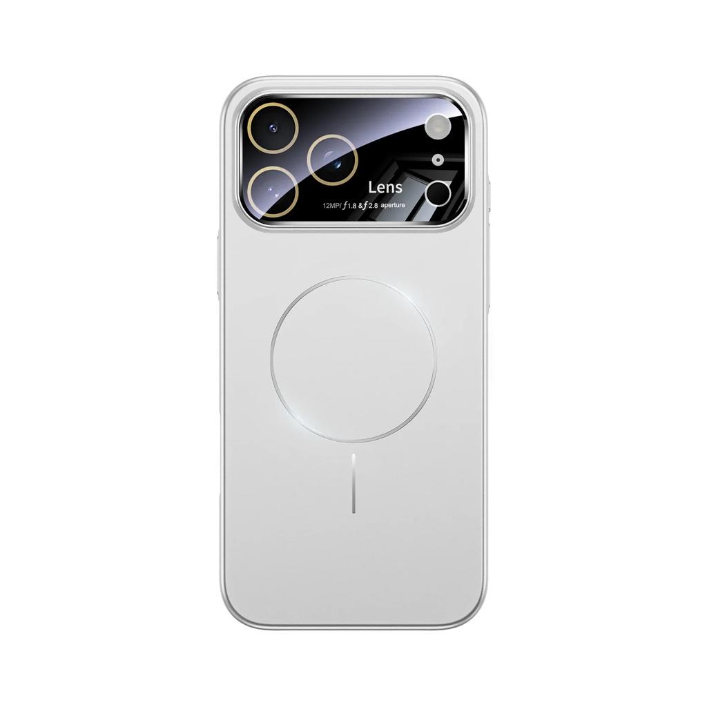 Magnetic Wireless Charging Colorful Case for iPhone 17 16 15 14 13 Pro Max Plus 17Air Skin Feel Large Window Lens Protect Cover