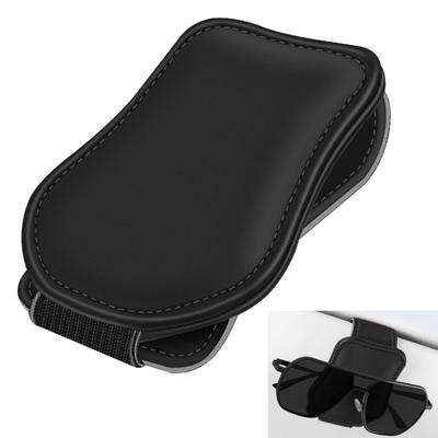 Auto-Sonnenbrillenhalter für Jeep Wrangler JL (2018.11~aktuell) Autoaufbewahrung Auto Brillenclip Leder