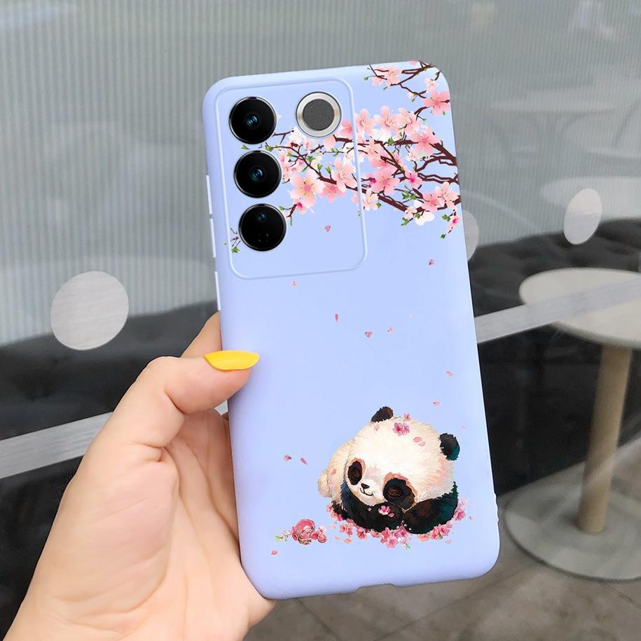 For Vivo V27 Pro Case Vivo V27e Back Cover Fashion Candy Color Painted Funda For Vivo V27 5G V 27e V27Pro V2237 V2230 Soft Shell