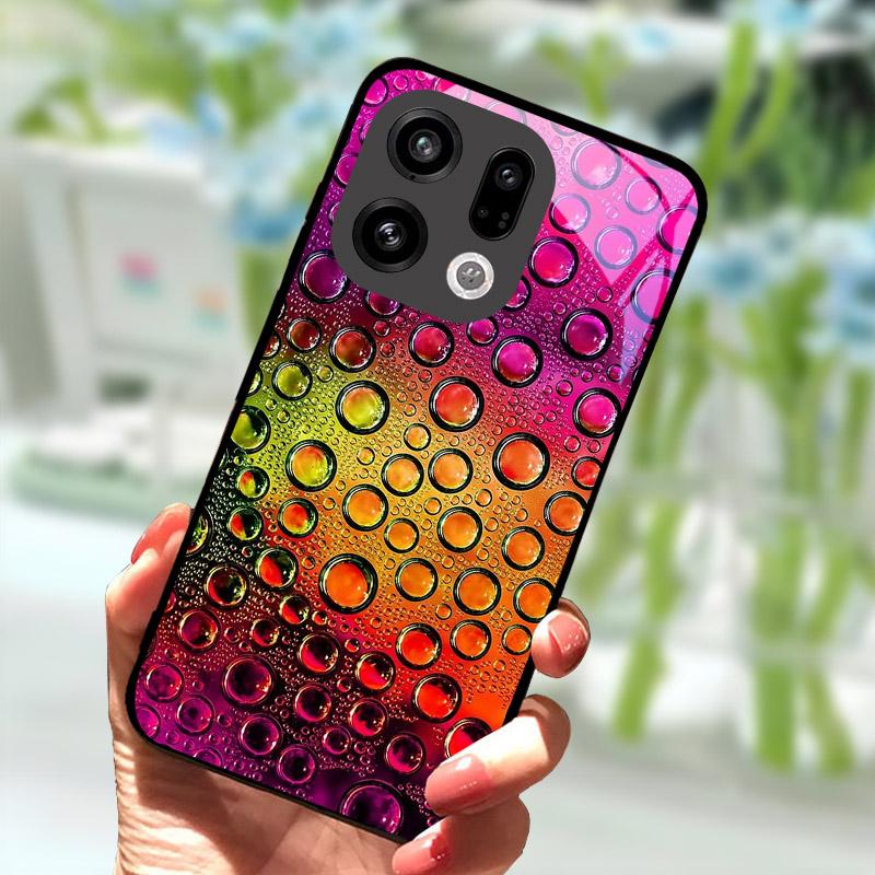Case For OPPO Find X9 X9Pro X8 Pro X8S X8 Ultra Hard Cover Tempered Glass Protective Shell For OPPO FindX9 FindX8 Phone Bags