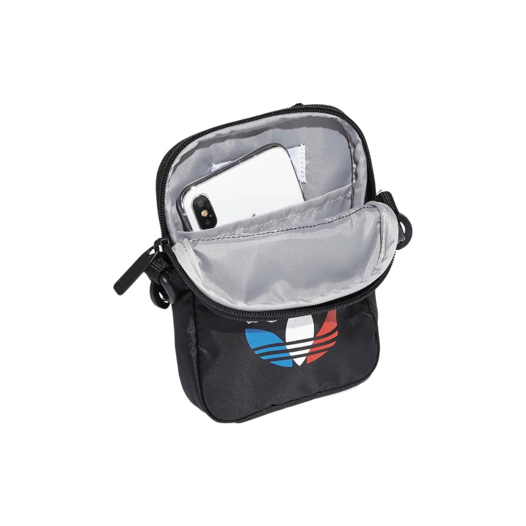 Adidas Originals Tricol Fest Bag Crossbody Bag Polyester Backpack Regular Unisex Couple Black Unisex bags GN5463
