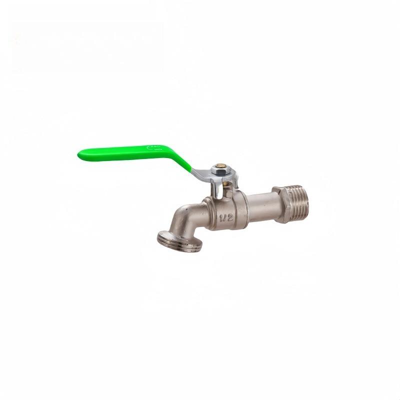 

Green Industrial and Home Irrigation Zinc Alloy Garden Bibcocks with Dual Nipple and Outdoor Balcony Faucet Bathroom Faucet