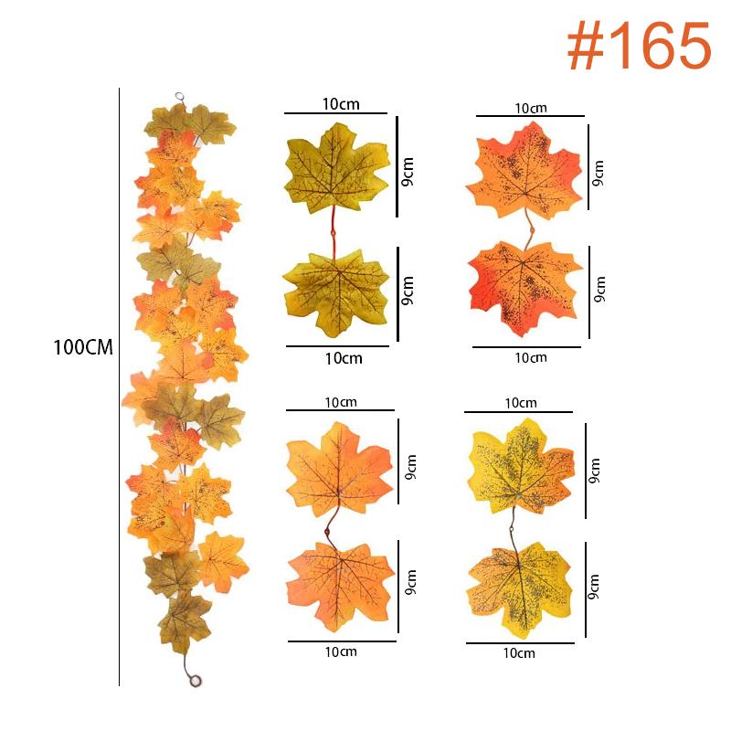 Simulated Maple Leaf Photography Props DIY Autumn Indoor Outdoor Wedding Halloween Thanksgiving Wall Mantel Party Decor TMZ