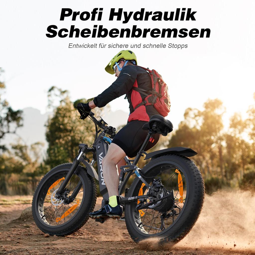 Electric Bicycle Adult VARUN 26" 750W Motor All Terrain Ebike 48V 18AH Max Range 70Km Load 150Kg S26