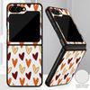 Colorful Leopard Love Heart Case For Samsung Z Flip 8 7 FE 6 5 4 Hybrid Leather Skin Hard PC Bumper Cover For Galaxy Z Flip8 Flip7 Flip6 Flip5