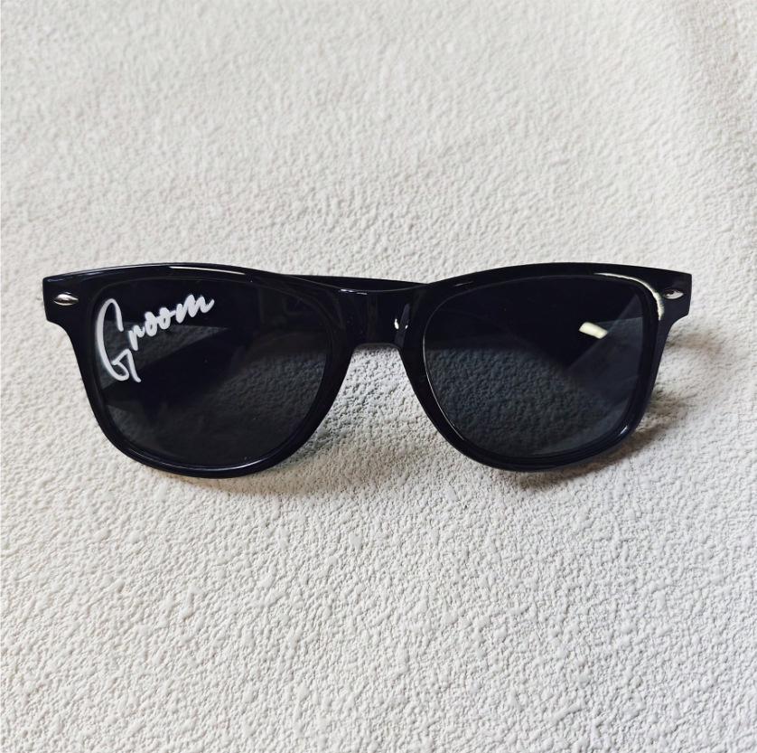 Cross-border Bride & Groom Sunglasses for Weddings and Bachelor Parties чёрный