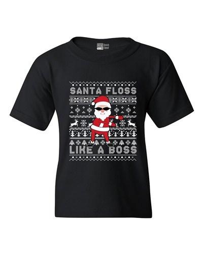 Santa Floss Like A Boss Christmas Funny DT Youth Kids T-Shirt Tee Unisex T-Shirt XXXL