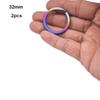 2pcs Multisizes Titanium Alloy EDC Key Chain Portable Key Holder  Camping Travel Hanging Tool