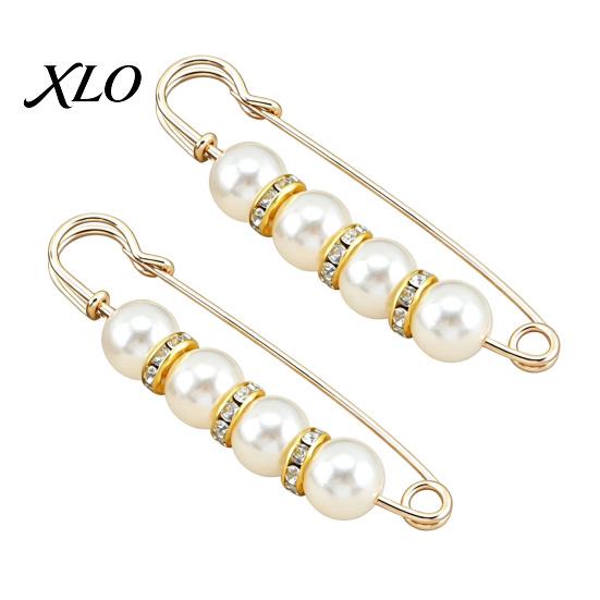 Removable Waist Tightener 2Pcs Faux Pearl for Pants, Reusable Cincher Pin Fashion Accessories Loose Jeans, No Sewing Waistband Skirts Skirt