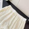 Elegant French-Style Lace-Trim High-Waisted A-Line Skirt for Women - Autumn/Winter Collection