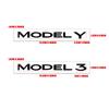 Car Sticker 2025 Hot 1pcs Car Original ABS Letter Logo Rear Tailgate Trunk Emblem Stickers Accessories For Tesla MODEL 3 MODEL Y