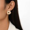 Fashion Exquisite Creative Versatile Twisted Alloy Stud Earrings Retro Hong Kong Style Stud Earrings