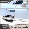 2Pcs Creative Car Metal Mudguard Sticker Auto Body Decal Decoration For Model 3 Y S X Cybertruck Juguete Coil SpaceX