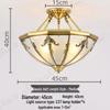 European All-Copper Ceiling Light for Bedroom, Living Room, Foyer, Balcony, or Aisle - Simple, Warm, and Romantic Design