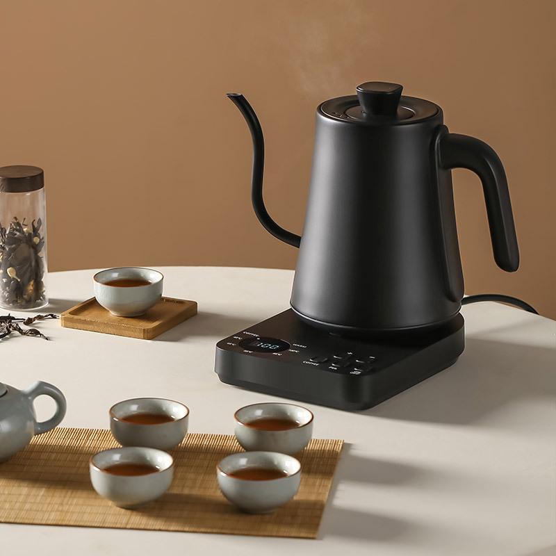 Smart Temperature Control Electric Kettle with Long Spout for Hand Drip Coffee, 110V/220V, Keep Warm Feature