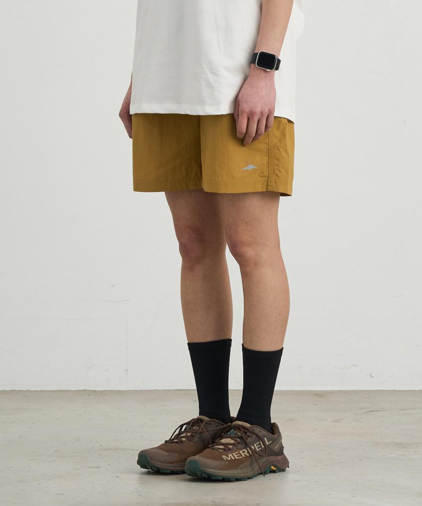 Goyoweeo Nylon Logo Shorts (Mustard)