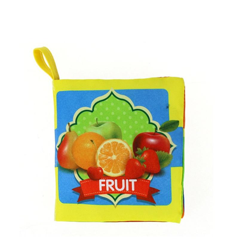 

Детское раннее образование, познание, интеллект, изучение английского языка, тканевая книга Fruit