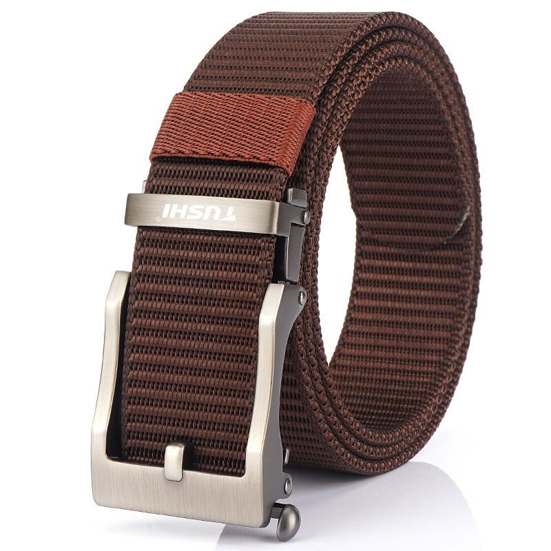 Direct Sales All-matching Canvas Outdoor Automatic Buckle Belt Men's Quick-drying Nylon Zinc Alloy Jeans