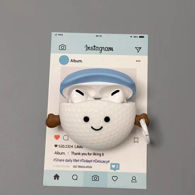 

Earphone Sleeves Niche Style Young Adult Heart Pro2 Generation 2 Generation Huaqiang North Soft Case 5 Generation 3 Generation Earphone Case Apple Airpods Pro/pro2 Neutral Golf ball cover