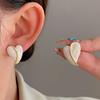 2023 New Fashion Trend Unique Design Elegant and Exquisite White Love Earrings For Women Jewelry Wedding Party Premium Gift