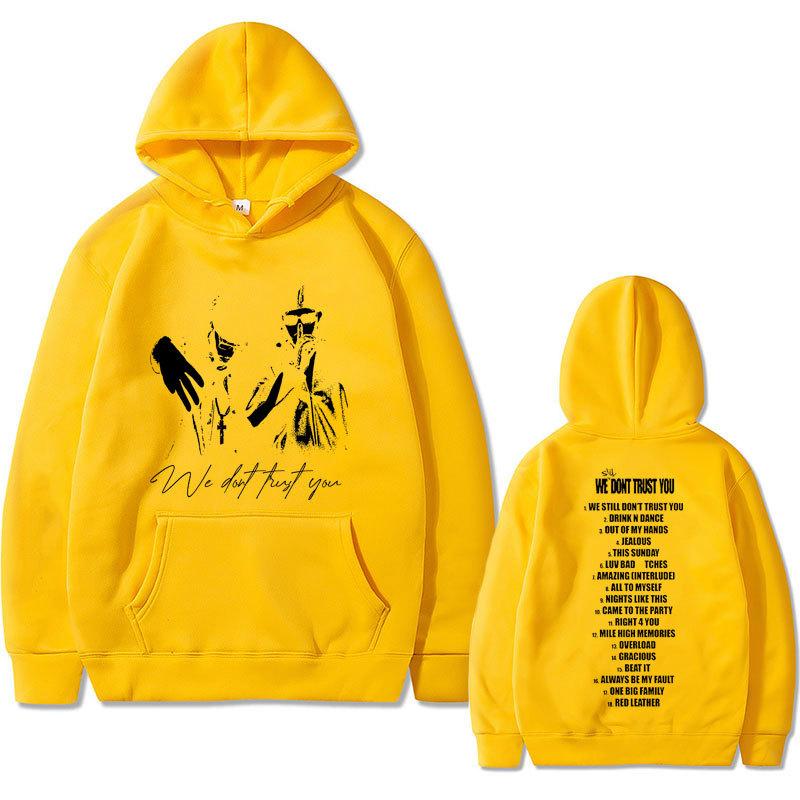 Rapper Metro Boomin and Future We Don't Trust Print Autumn Fleece Hoodie Regular Fit Long Sleeve Clothes Streetwear