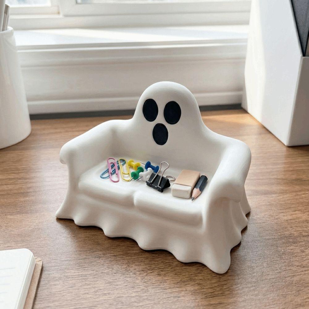 Realistic 3D Printing Pumpkin Decorations Spooky Design Ghost Pumpkin Storage Tray  Gift