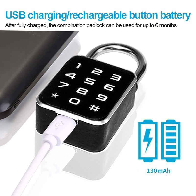 Tuya Smart Padlock Fingerprint Password 3 In 1 Electric Biometric Lock Waterproof Keyless Mini Smart Locks Anti-theft Padlocks