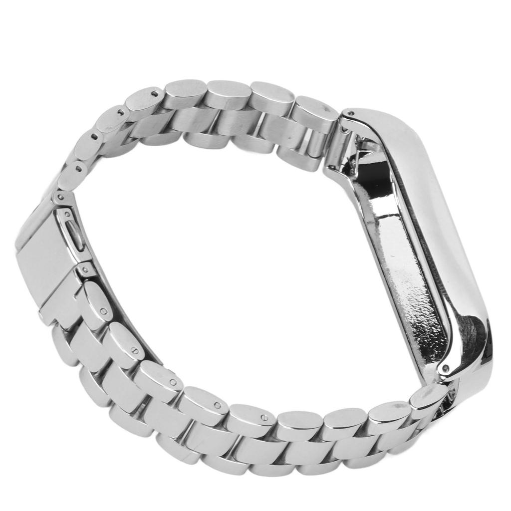 Smartwatch Wrist Band Strap Stainless Steel Anti Lost with Double Folding Buckle for Band 6