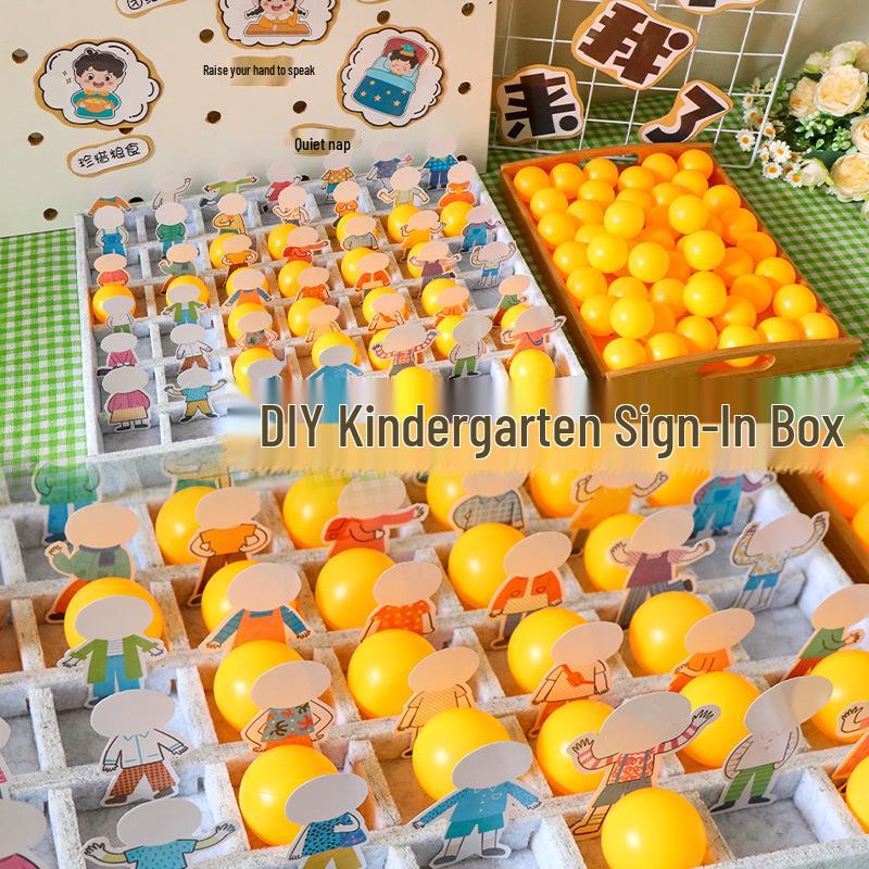 

Creative Kindergarten Sign-in Wall & Classroom Decoration Set