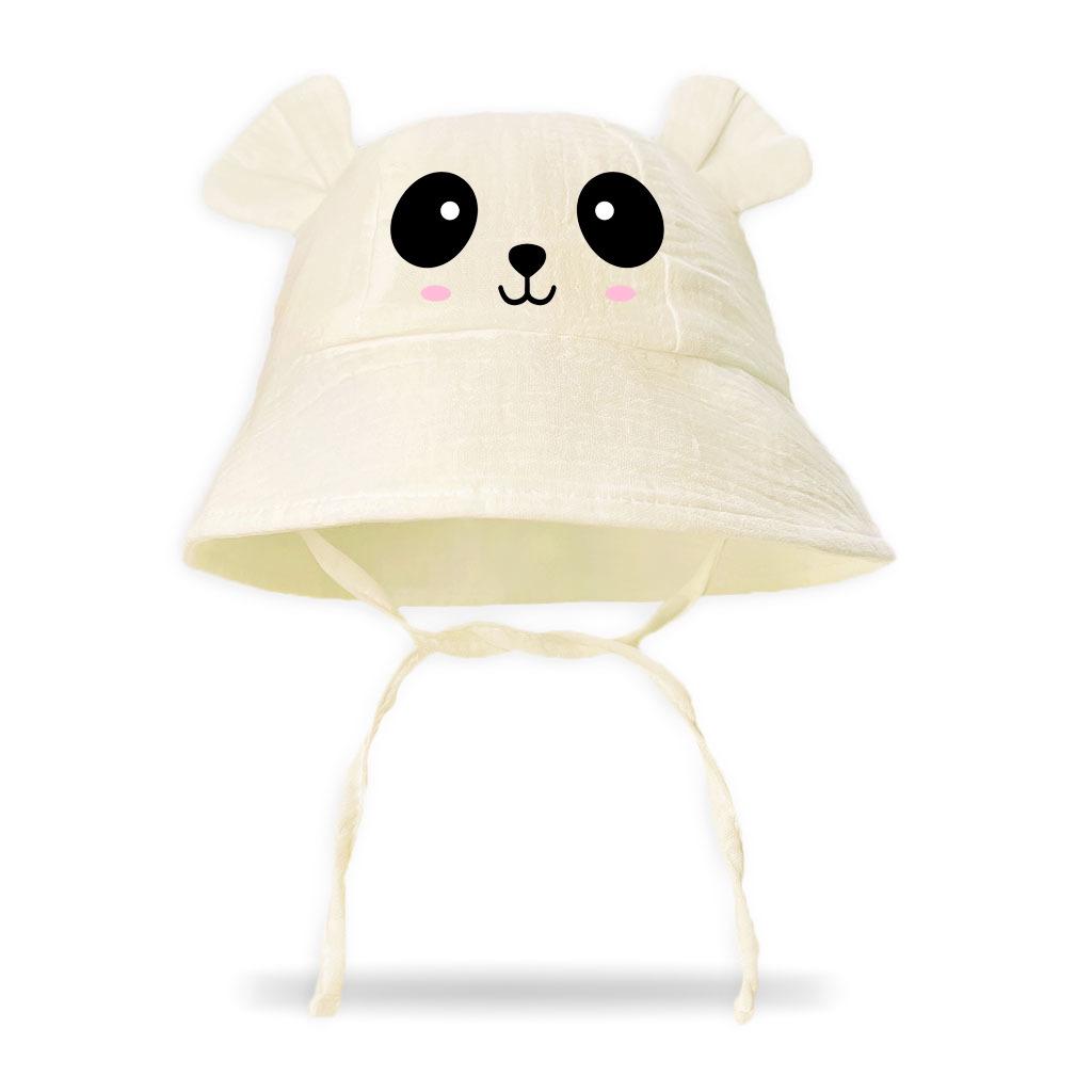 

Новая детская панама из марли «Маленький медвежонок» - Весенне-летняя детская шляпа от солнца