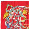 HERMES LE MORS À LA CONÉTABLE scarf Red Women Calle 90 used