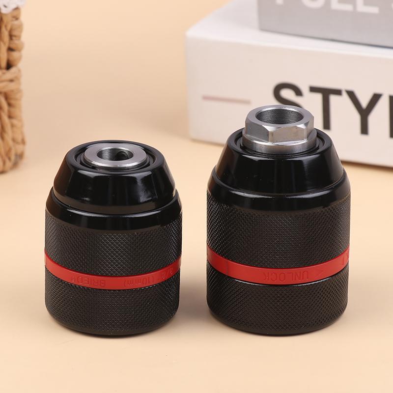Keyless Metal Ratchet Drill Chuck,Self-Locking Chuck,10Mm 13Mm,Quick Change Conversion,For Drill Bit Taps Socket&Screwdriver