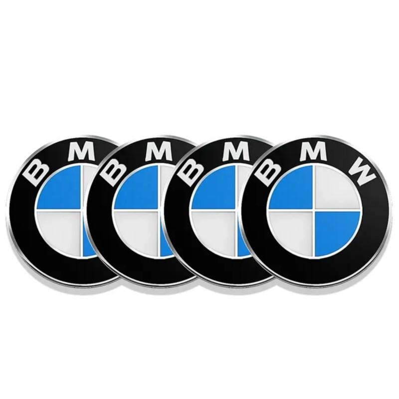 AXNX2 4Pcs 56/60/65mm Aluminum Car Wheel Center Hub Caps Sticker For BMW 3 5 6 7 1 Series Z4 X3 X6 E81 E71 E90 E93 F30 F10 E92 E60 E84