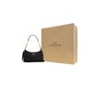 Coach Teri 24 Logo Metallico Chiusura con Zip Borsa a Tracolla Tote in Pelle Granata Media Borse da Donna Nero CV934-IMBLK