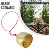 Pendant Metal Bell Pure Copper Vintage Wind Chime 1PCS Anti-Theft DIY Craft Door Bell Gold Hanging Home Decoration