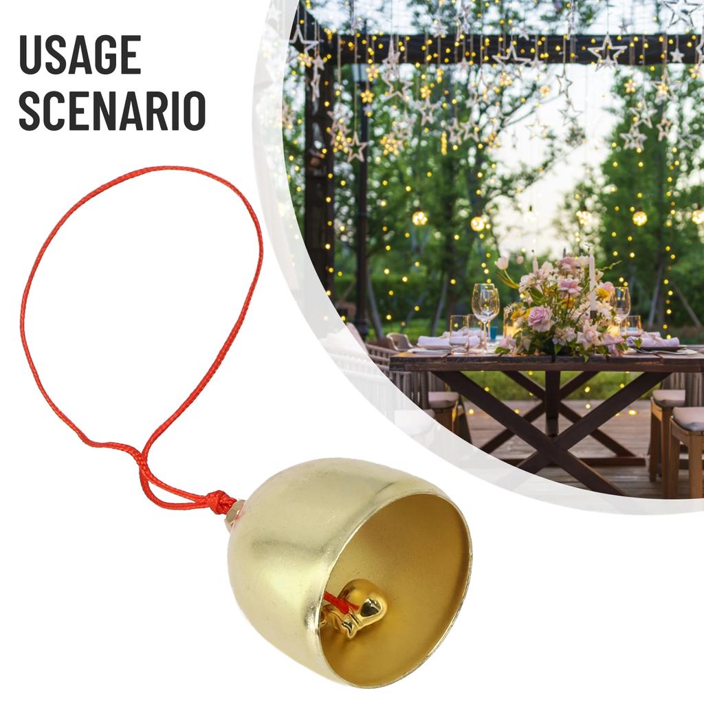 Pendant Metal Bell Pure Copper Vintage Wind Chime 1PCS Anti-Theft DIY Craft Door Bell Gold Hanging Home Decoration