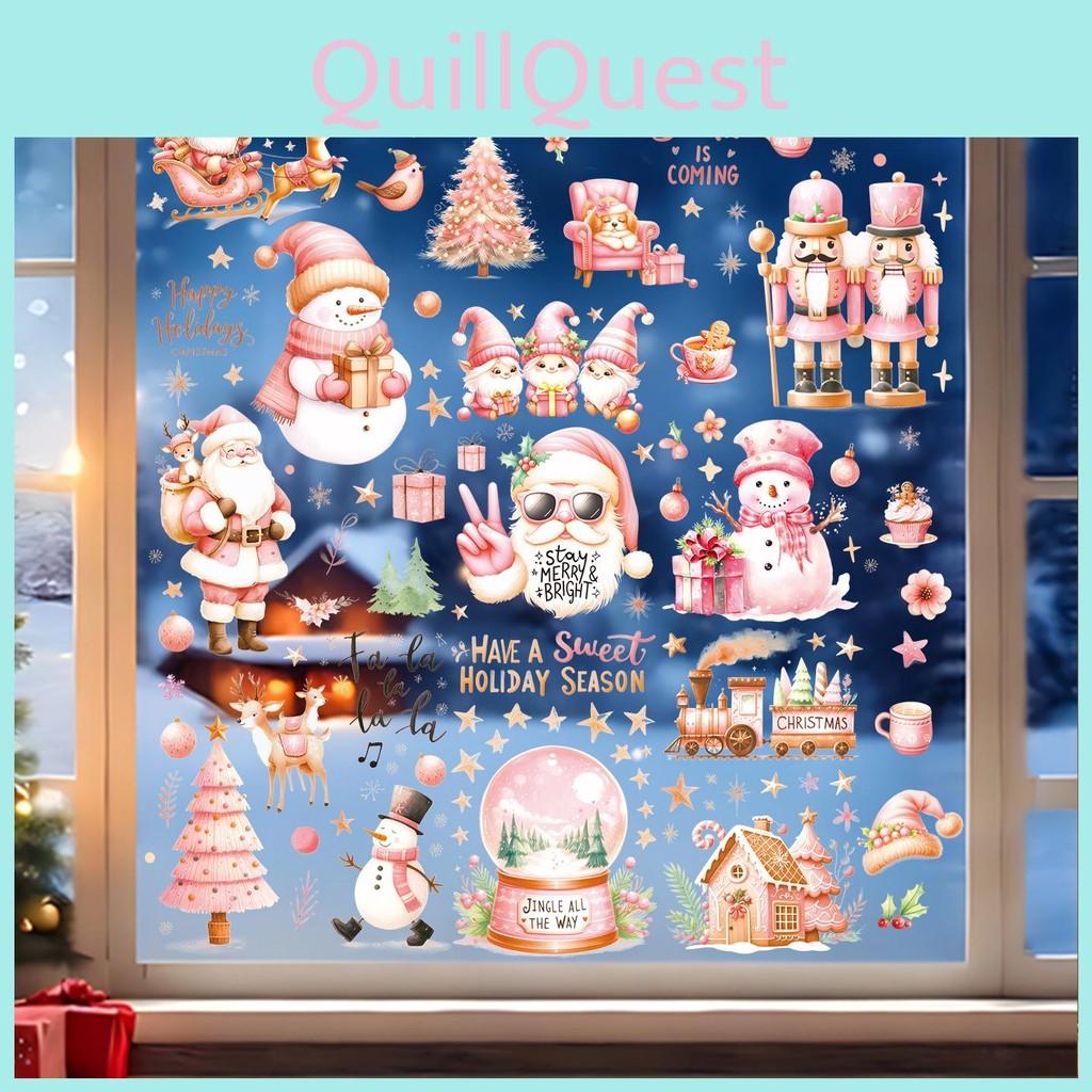 Christmas Decals Wall Set Pvc Christmas Tree Wall Sticker For Festive Decor Room