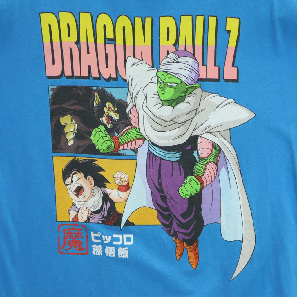 DRAGONBALL Z Piccolo Son Gohan Short Sleeve T-shirt XL Light Blue Men's Used