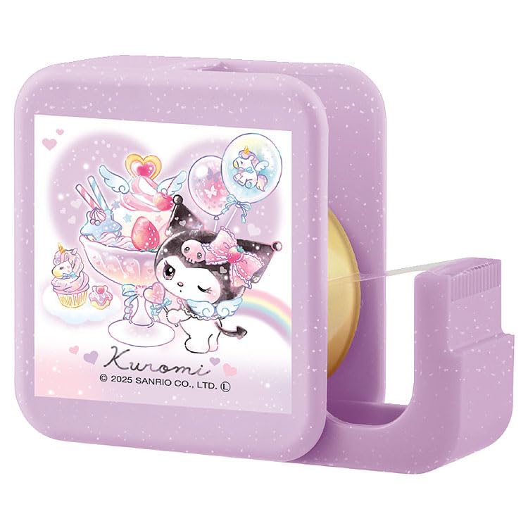 Sanrio cellophane tape Kuromi heart