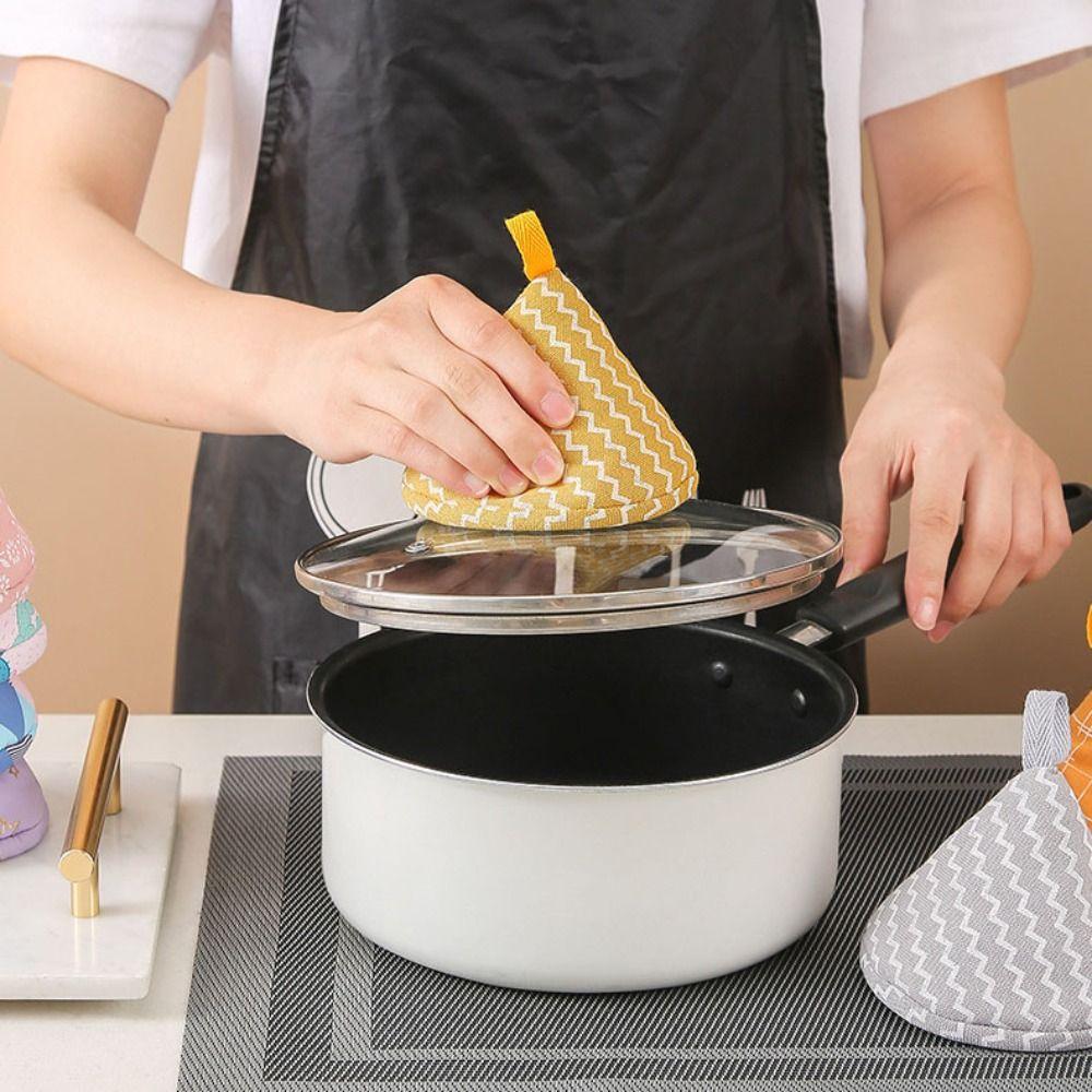 Cotton Pot Handle Cloth Cover Pot Holder Enamel Pot Anti-Scalding Pot Triangle Hat Kitchen