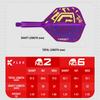 TARGET Darts Luke Littler World Champion KFLEX Flight Shaft KFLEX Flight Short Medium 6 Medium & System, No. 2/No. 6, All-in-One 3-Pack, (19mm),