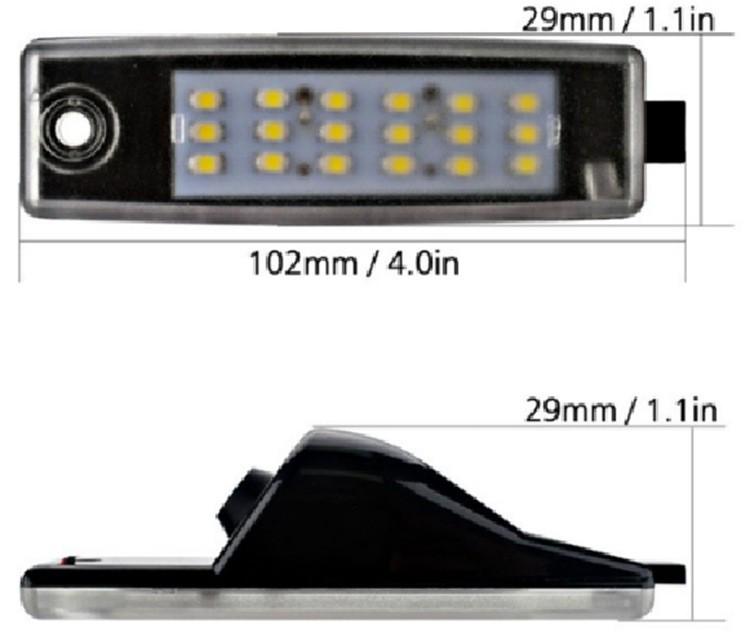 LED License Plate Light for Toyota Hiace, RAV4, Highlander & Lexus RX300