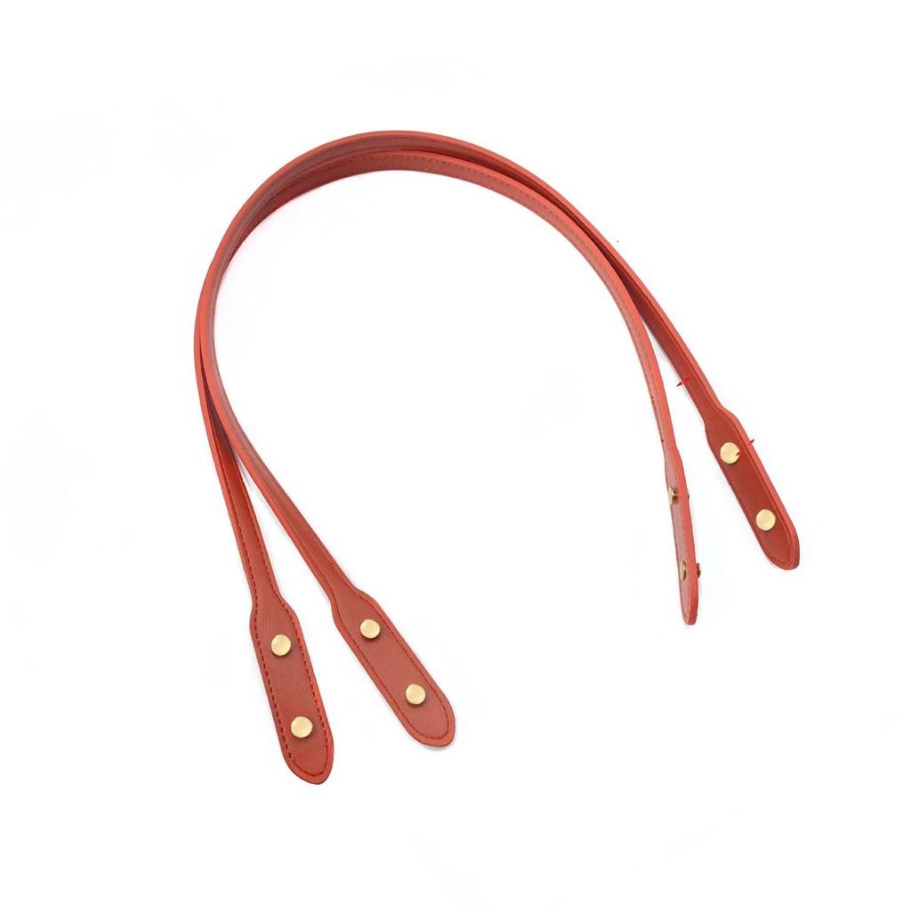 73cm New Bag Straps with Rivets PU Leather Handle Strap Detachable Shoulder Bag Strap Replacement DIY Bag Accessories