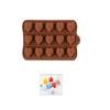 Heart Silicone Chocolate Mold 21x10x1cm Candy Jelly Ice Cube Tray Baking Supplies Original Deals
