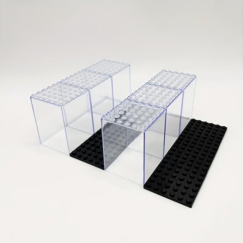 5pcs Clear Display Small Particle Building Block Display Box with Dust Cover for Miniature Figures Action Figure Storage  Bricks Toy