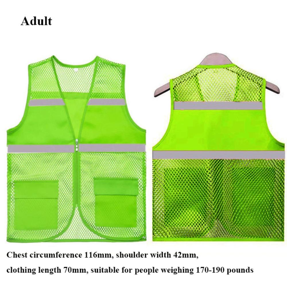 High Visibility Running Sports Vest Mesh Breathable Multicolors Warning Safety Protective Vest Reflective Strip